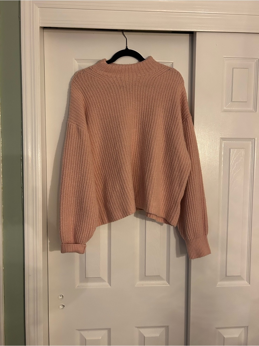 Old Navy Chunky Knit Turtleneck Sweater - Blush